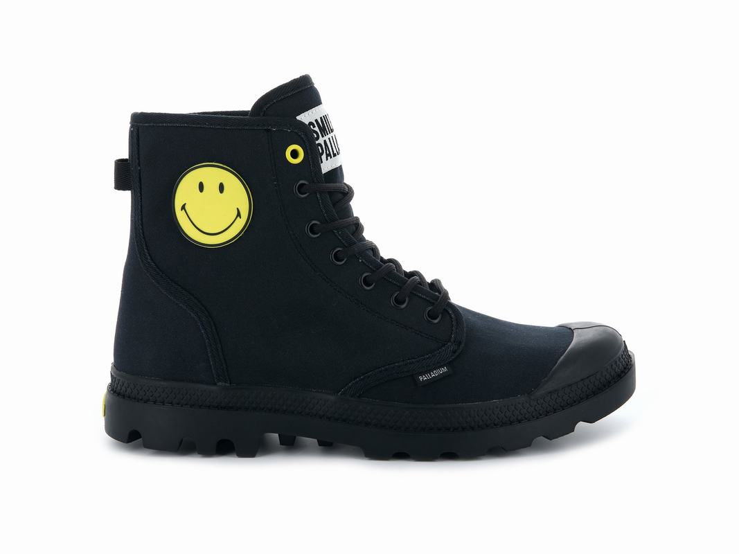 Palladium Pampa Smiley Fest Bag Damen Stiefel DunkelGrau ||697851-XGJ||